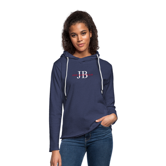 Leichtes Kapuzensweatshirt Unisex | Joe Bonanno - Navy meliert