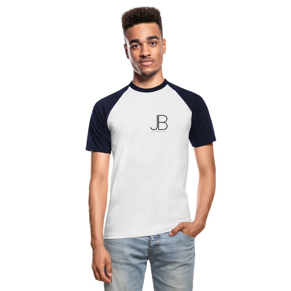 Männer Baseball-T-Shirt | JB Bonanno - Weiß/Navy