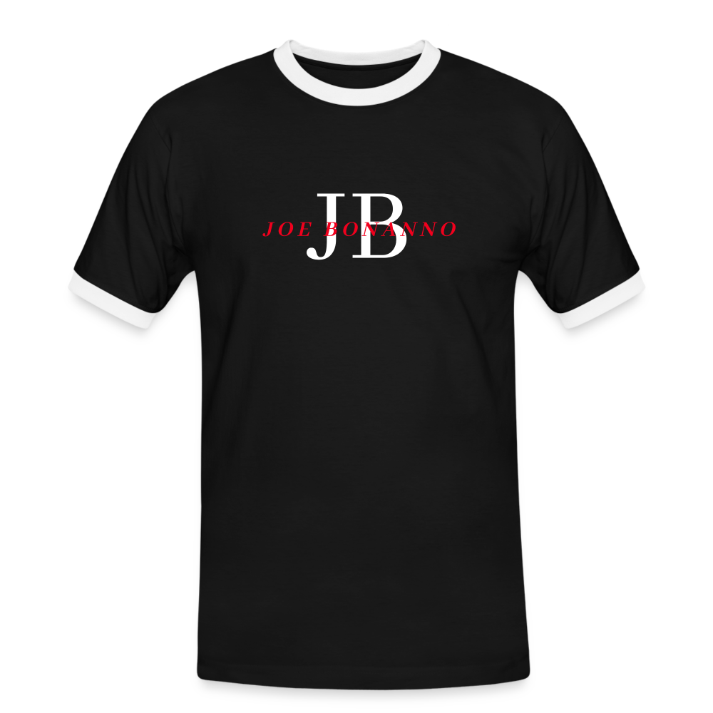 Männer Kontrast-T-Shirt | Joe Bonanno - Schwarz/Weiß