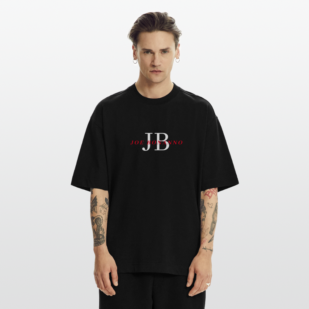 Heavyweight Oversized Organic Unisex T-Shirt | Joe Bonanno - SOLID BLACK