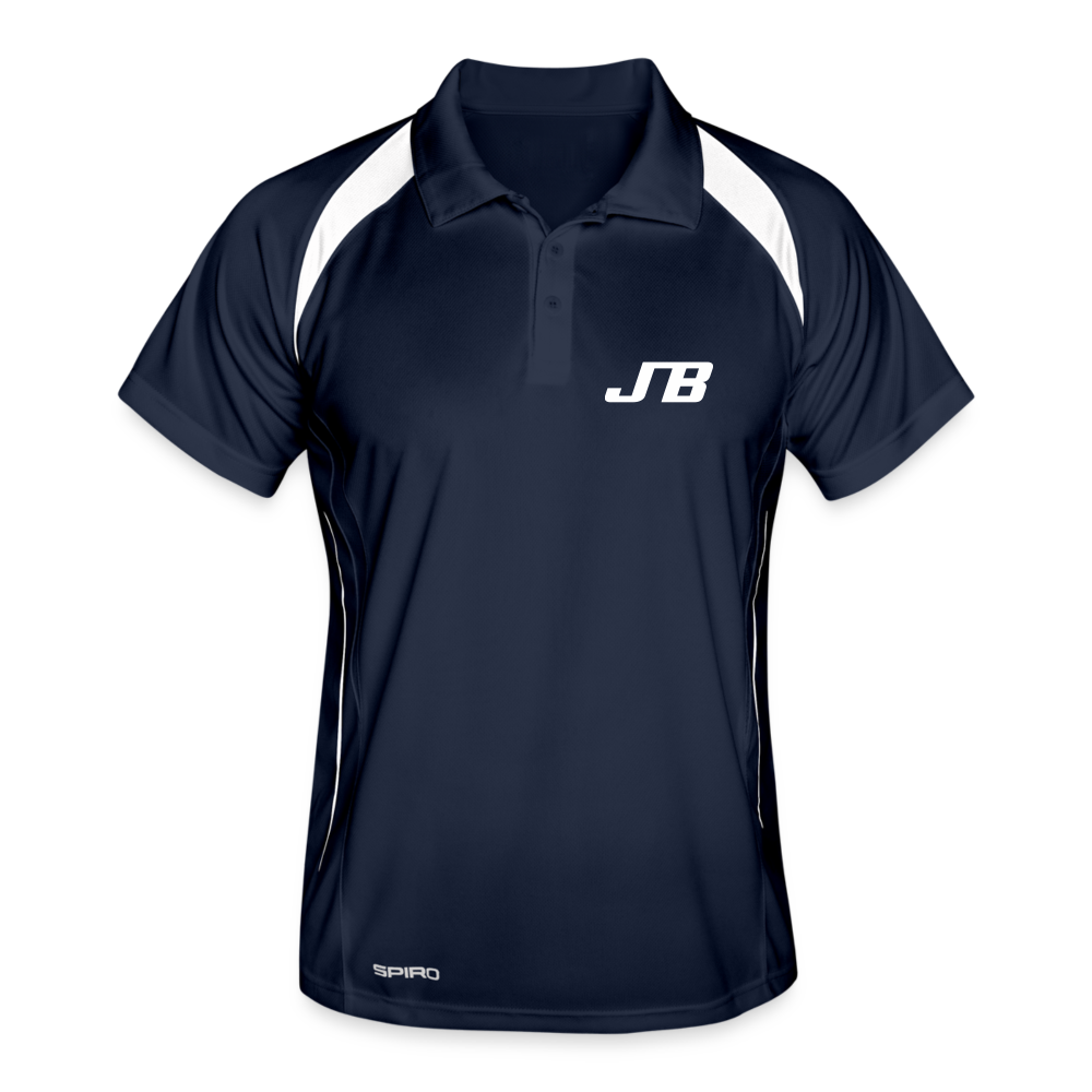 Männer Polo atmungsaktiv | JB Sports - Navy/Weiß