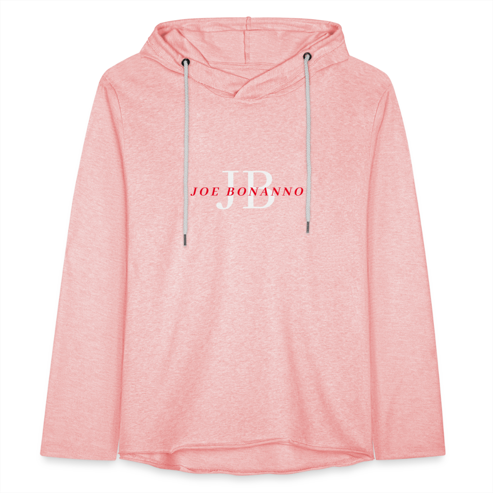 Leichtes Kapuzensweatshirt Unisex | Joe Bonanno - Rosa-Creme meliert