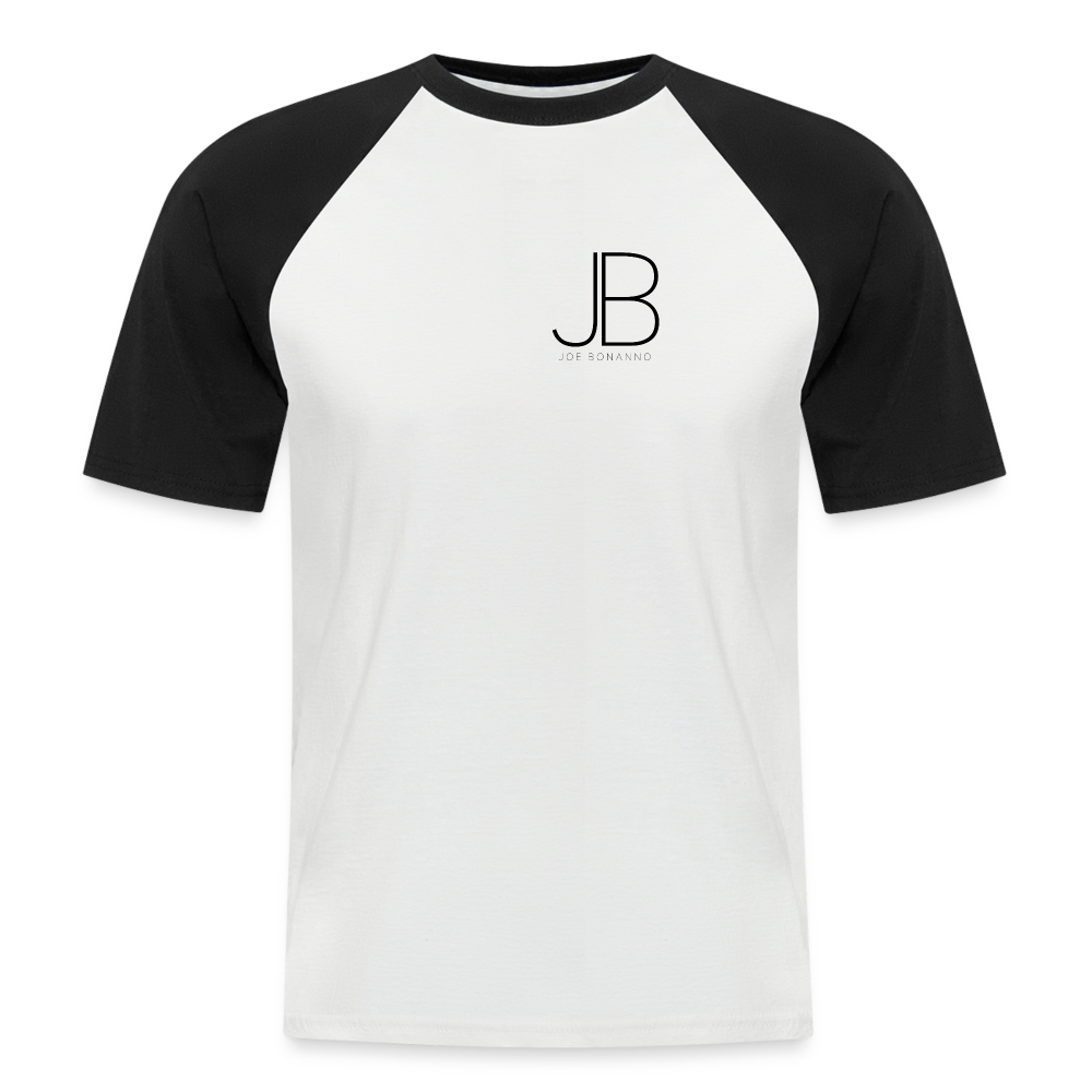 Männer Baseball-T-Shirt | JB Bonanno - Weiß/Schwarz