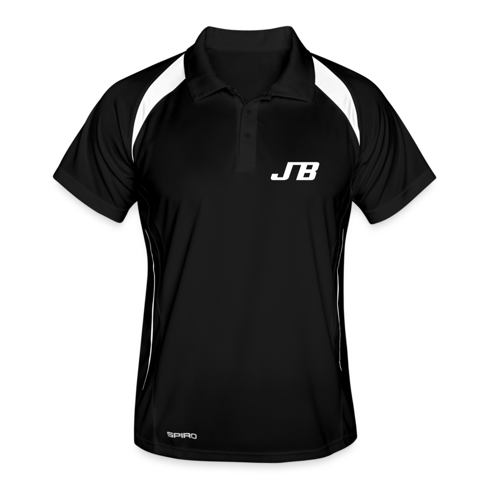 Männer Polo atmungsaktiv | JB Sports - Schwarz/Weiß