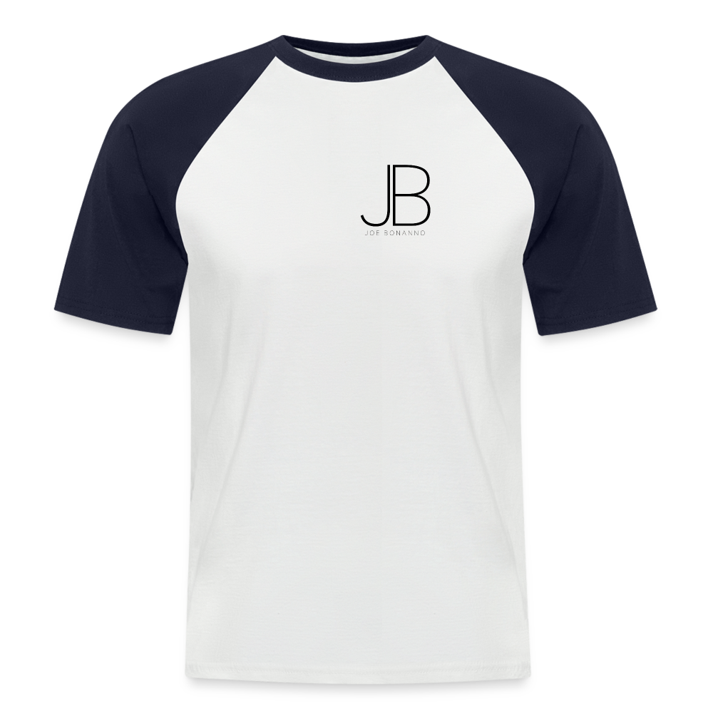 Männer Baseball-T-Shirt | JB Bonanno - Weiß/Navy